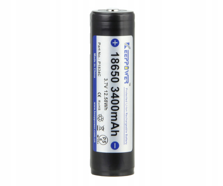 KeepPower akumulator ICR18650-340PCM 3400mAh Li-ION P1834C, 2 szt.