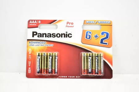 PANASONIC bateria alkaliczna PRO Power AAA BL8