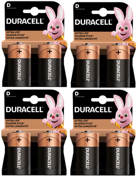 DURACELL LR20 BASIC BL2 / zestaw 8 szt.