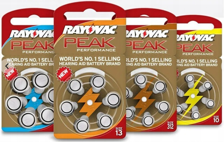 RAYOVAC Baterie słuchowe 312 PEAK PERFORMANCE 60 szt.