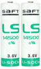 SAFT bateria litowa LS14500 AA Li-SOCl2 3,6V 1szt.x2 /zestaw