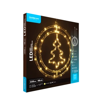 Dekor. świąt choinka BAT modee WARM 48LED ML-C3007