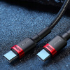 Baseus Cafule nylonowy kabel przewód USB Typ C Power Delivery 2.0 100W 20V 5A 2m szary CATKLF-ALG1