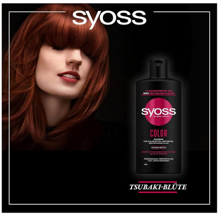 SYOSS SZAMPON 440 ML WŁOSY FARBOWANE/ SHAMPOO INTENSE COLOR 6/216/1296 ***