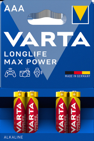 VARTA bateria alkaliczna Longlife Max Power LR3 AAA BL4