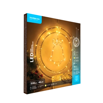 Dekor. świąt dzwonek BAT modee WARM 48LED ML-C3008