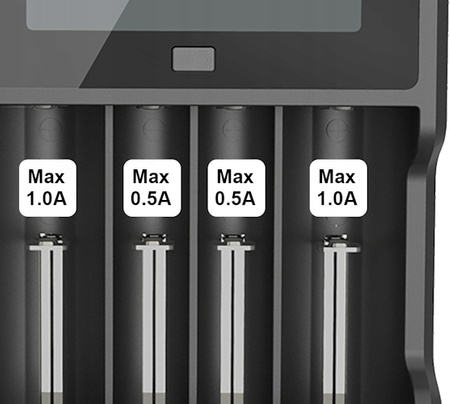 XTAR Ładowarka VC4 18650/32650 Li-ION/Ni-MH, 4 kanały, USB