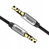 Baseus Yiven M30 kabel audio stereo AUX 3,5 mm męski mini jack 1m srebrno-czarny CAM30-BS1