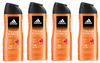 ADIDAS SHOWER GEL 400ML MEN TEAM FORCE 3IN1 12/108/1296 PLx4 /zestaw