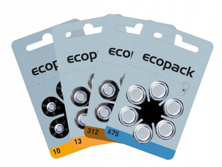 ECOPACK baterie słuchowe VARTA 675 60 szt.