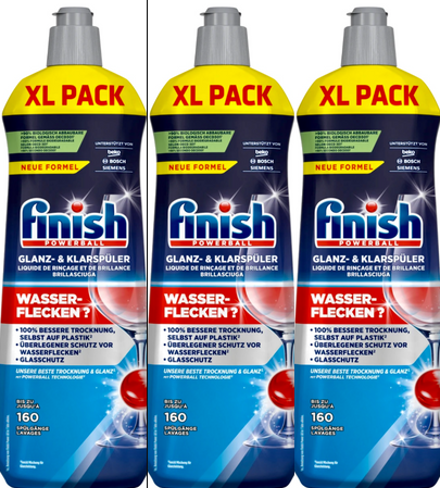 FINISH PŁYN NABŁYSZCZAJĄCY REGULAR 800 ML/FINISH RINSING LIQUID FOR DISHWASHER REGULAR 12/84/1008/x3 zestaw