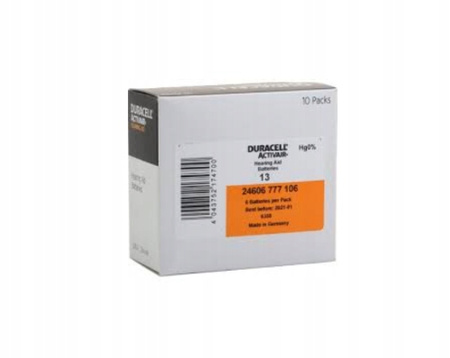 DURACELL baterie słuchowe 13 60 szt.