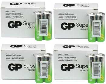 GP bateria alkaliczna SUPER G-TECH AA 40 szt. - zestaw