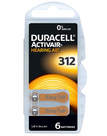 DURACELL baterie słuchowe 312 60 szt.
