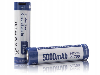 KeepPower akumulator ICR21700-500PCM 5000mAh Li-ION USB-C, 2szt.
