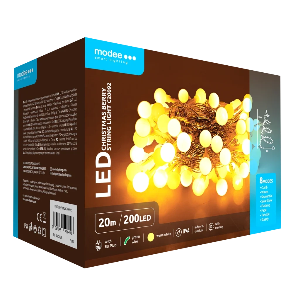 Lampki choin kulki modee 20m 200LED WARM ML-C20092 pol_pl_Lampki-choin-kulki-modee-20m-200LED-WARM-ML-C20092-3263_3