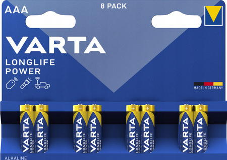 VARTA bateria alkaliczna Longlife Power LR3 AAA BL8
