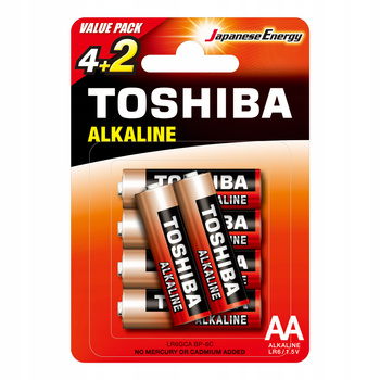 TOSHIBA bateria alkaliczna Value Pack LR6 AA BL6
