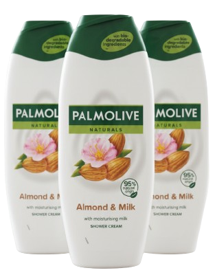 PALMOLIVE ŻEL POD PRYSZNIC 500ML ALMOND & MILK x3/zestaw
