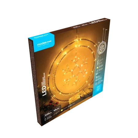 Dekor. świąt płatek BAT modee WARM 60LED ML-C3009