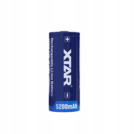 XTAR 26650-520PCM 5200mAH Li-ION Protected 3,7V 7A