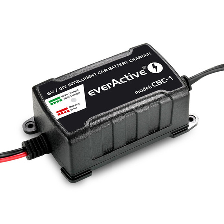 everActive Ładowarka, prostownik samochodowy automatyczny do akumulatora 6V / 12V CBC-1 v2