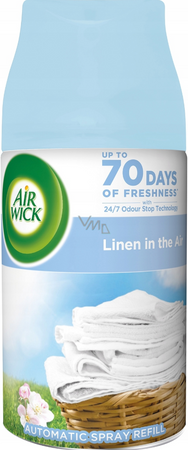 AIRWICK FM 250ML ŚWIEŻOŚC LETNIEGO PORANKA ZAPAS / LINEN IN THE AIR REFILL 6/330/1980