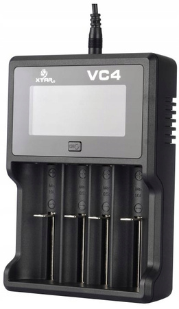 XTAR Ładowarka VC4 18650/32650 Li-ION/Ni-MH, 4 kanały, USB