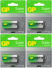 GP bateria alkaliczna SUPER G-TECH LR20 D BL2x4 /zestaw