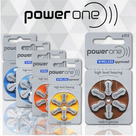 POWER ONE WIRELESS Baterie słuchowe V312 60 szt.