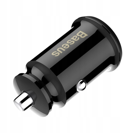 Baseus Grain Car Charger mini ładowarka samochodowa 2x USB 3.1A czarny CCALL-ML01 