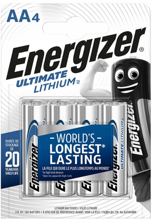 ENERGIZER Bateria litowa ULTIMATE AA bl.4 / zestaw 8 szt.