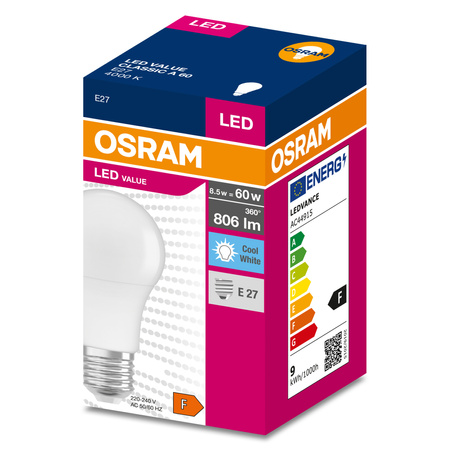 OSRAM Żarówka LED A60 E27 13W 100W 1521lm 2700K