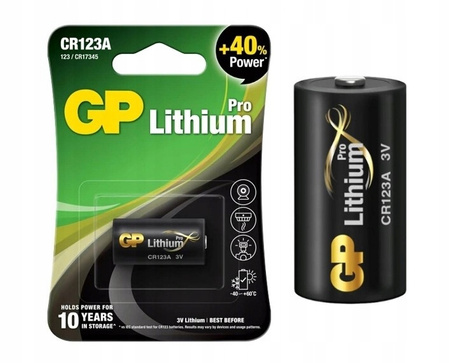 GP bateria litowa PRO CR123A BL1