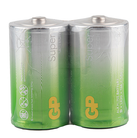 GP bateria alkaliczna SUPER G-TECH LR20 D zgrzew 2 szt.