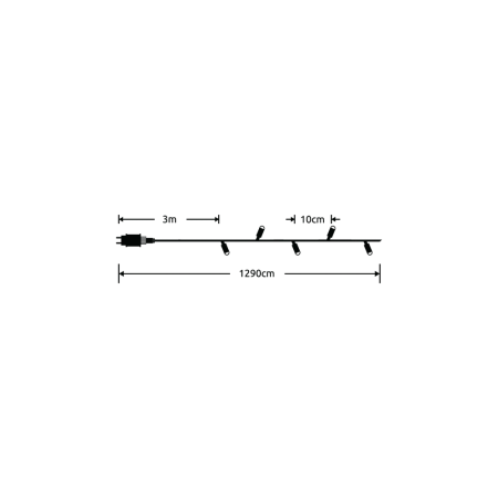 Lampki choinkowe modee 10m WARM 100LED ML-C2001