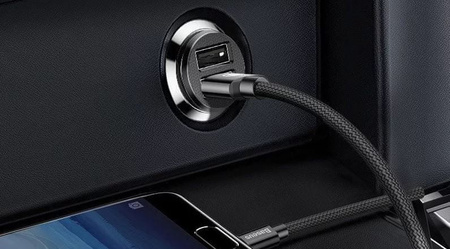 Baseus Grain Car Charger mini ładowarka samochodowa 2x USB 3.1A czarny CCALL-ML01 