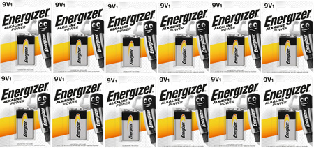 ENERGIZER Bateria alkaliczna POWER 9V bl.1 / zestaw 12 szt.