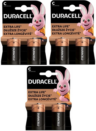 DURACELL LR14 BASIC BL2 / zestaw 6 szt.
