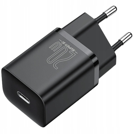 Baseus Super Si 1C szybka ładowarka USB Typ C 20 W Power Delivery czarny CCSUP-B01