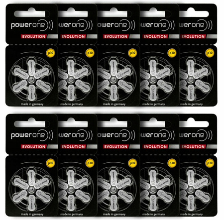 POWER ONE EVOLUTION Baterie słuchowe V10 60 szt.