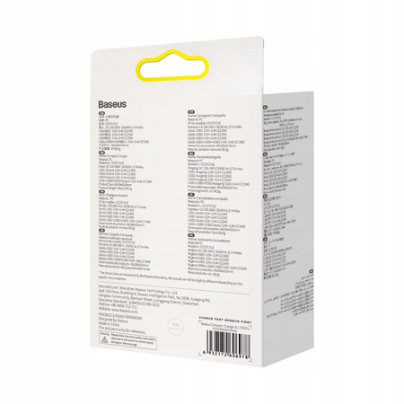Baseus Compact ładowarka sieciowa 3x USB 17W biały CCXJ020102