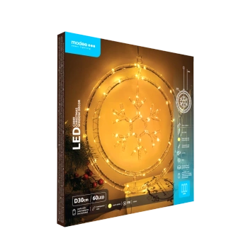 Dekor. świąt płatek BAT modee WARM 60LED ML-C3009