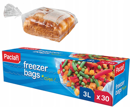 Woreczki do mrożenia Paclan 3L 30 szt