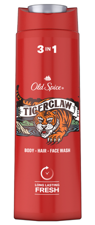 OLD SPICE SHOWER GEL 400 ML 3IN1 TIGERCLAW 6/240/1440 PL