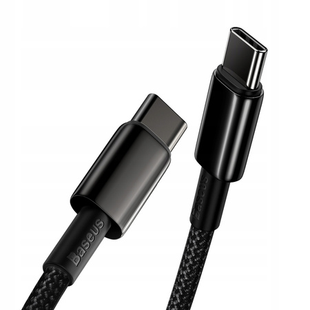 Baseus Kabel CATWJ-01 USB-C - USB-C PD QC 100W 5A 1m - czarny