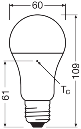 OSRAM  3x Żarówka LED E27 10W = 75W 1055lm 4000K 