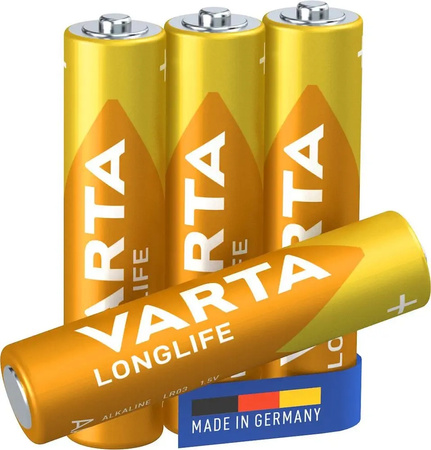VARTA bateria alkaliczna Longlife LR3 AAA BL4