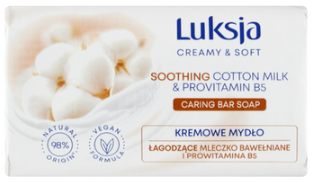 MYDŁO LUKSJA 90G ALMOND&SHEA+BAWEŁNA+CHAMOMILE+JASMINE+LINEN&RICE+ROSE /zestaw