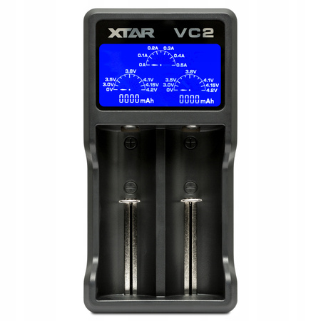 XTAR Ładowarka VC2 18650/26650 Li-ION, 2 kanały, USB
